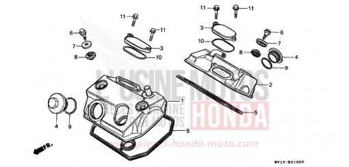 COUVERCLE DE CULASSE XRV750M de 1991